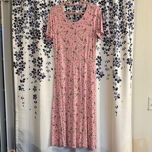 Draper James Pink Floral Midi Dress